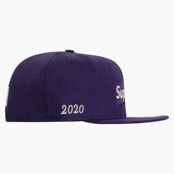 Supreme $1m Metallic Box Logo New Era Purple