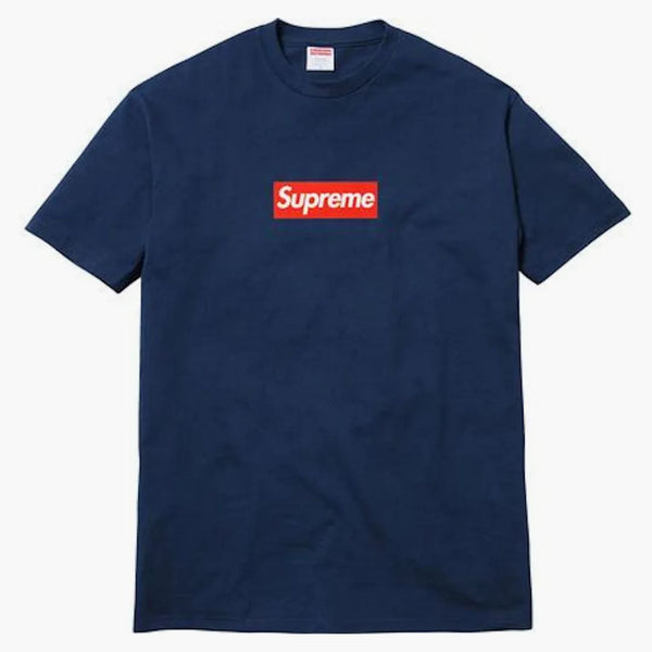Supreme 20th Anniversary Box Logo Tee Navy