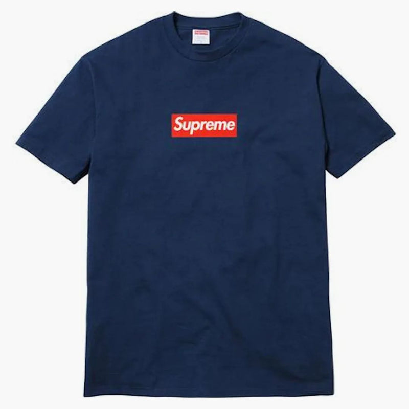 Supreme 20th Anniversary Box Logo Tee Navy