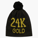 Supreme 24k Gold Beanie Black