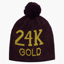 Supreme 24k Gold Beanie Purple