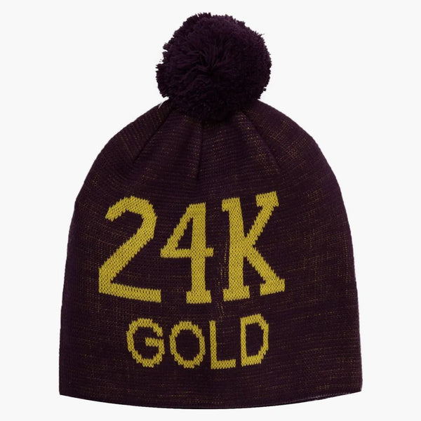 Supreme 24K Gold Beanie Purple