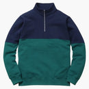 Supreme 2 Tone 3m Reflective Half Zip Sweat Teal