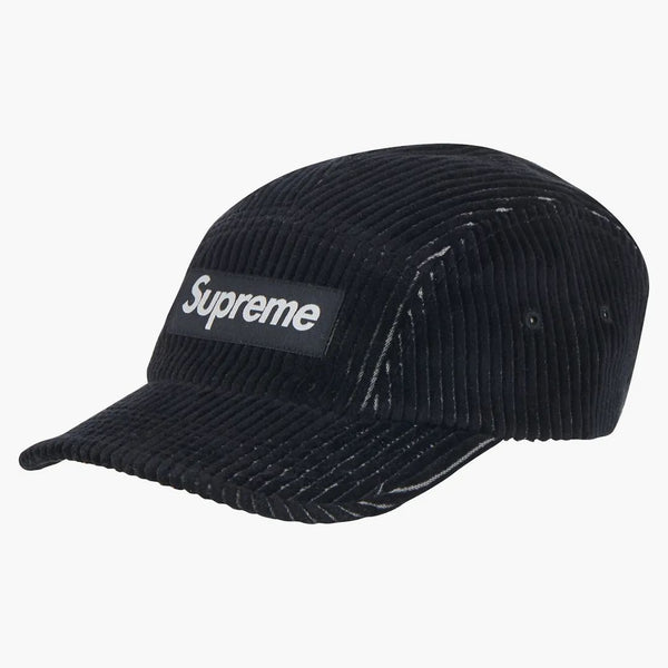 Supreme 2 tone Corduroy Camp Cap Negro