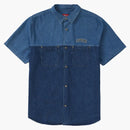 Supreme 2-tone Denim S/s Shirt Blue