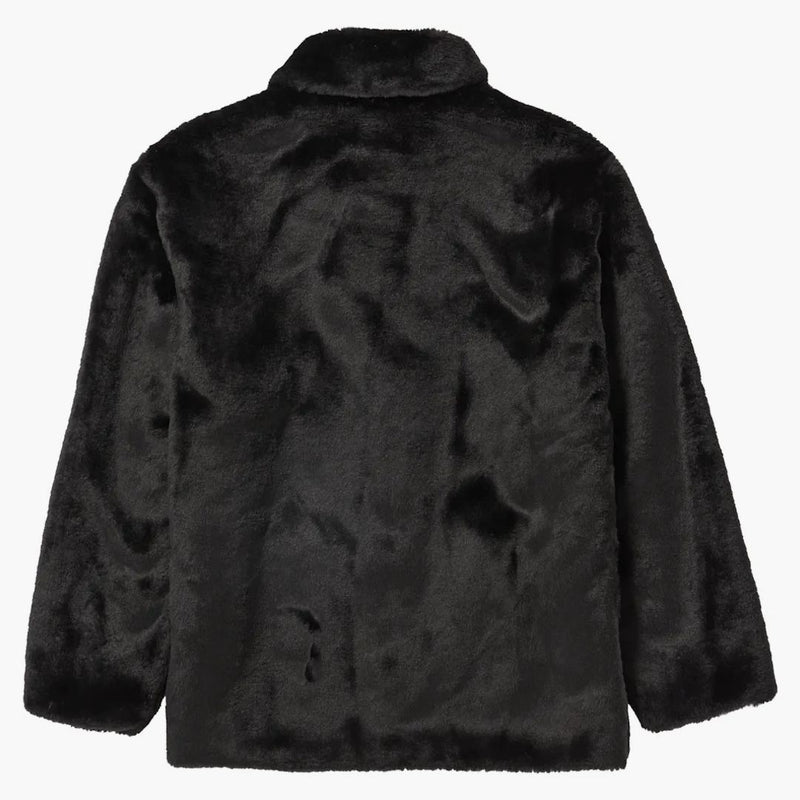 Supreme 2-tone Faux Fur Shop Coat Black
