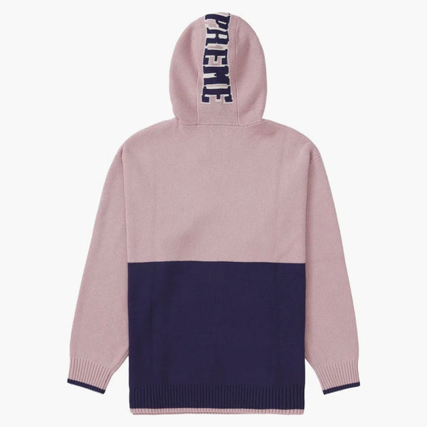 Supreme 2-tone Hooded Sweater Pink