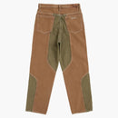 Supreme 2 Tone Paneled Baggy Jean Brown