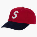 Supreme 2 Tone S Logo 6 Panel Red