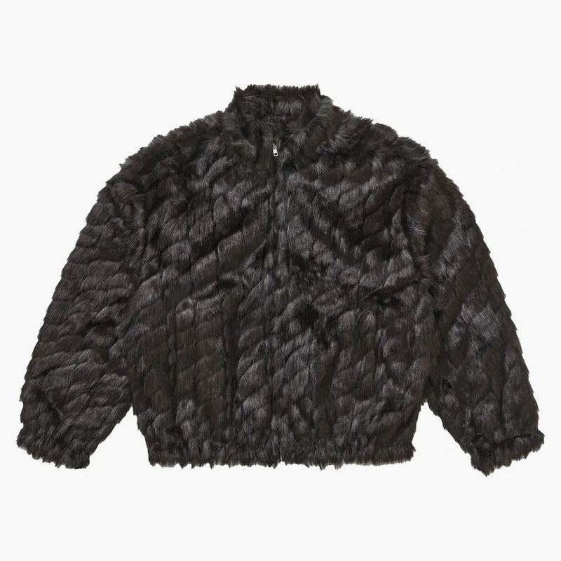 Nejvyšší 2-tone Windstopper Faux pro bundu černou