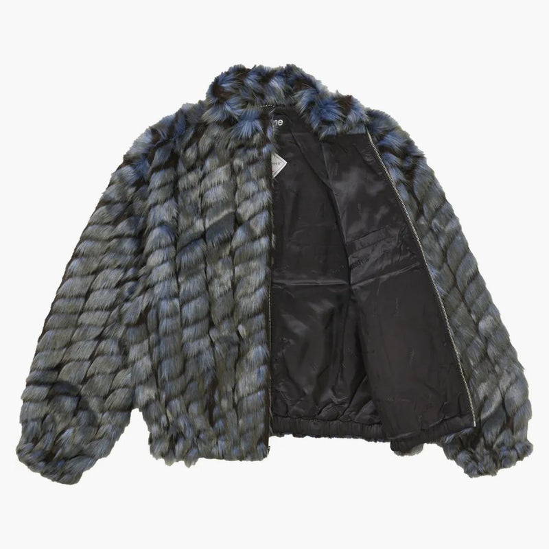Supreme 2-tone Windstopper Faux Fur Jacket Blue