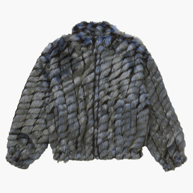 Supreme 2-tone Windstopper Faux Fur Jacket Blue