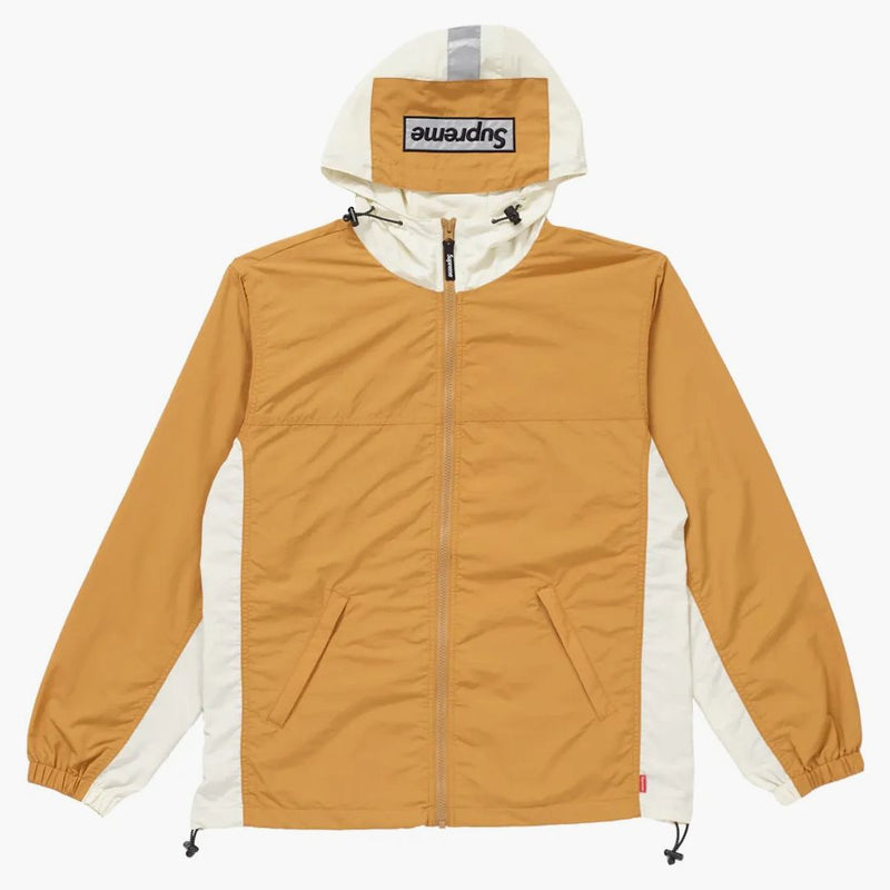 Supreme 2-tone zip up jacket gold