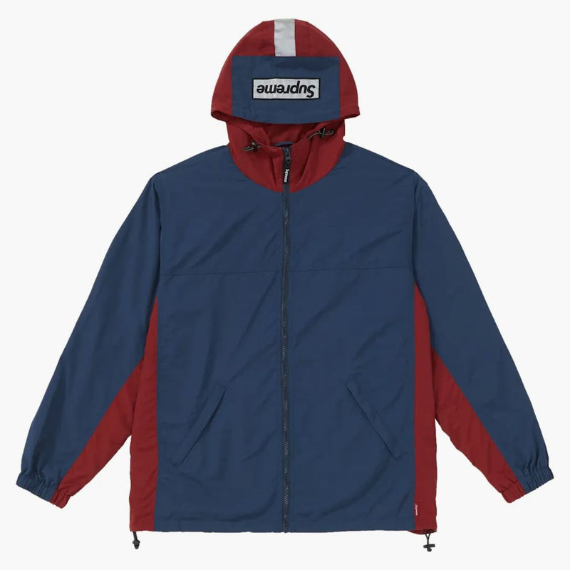 Giacca a zip suprema 2 tono navy