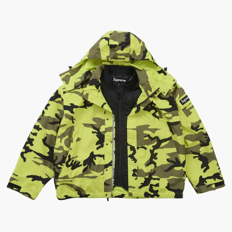 Supreme 2-in-1 Gore-tex Shell + Quilted Liner Vest Fluorescent Camo