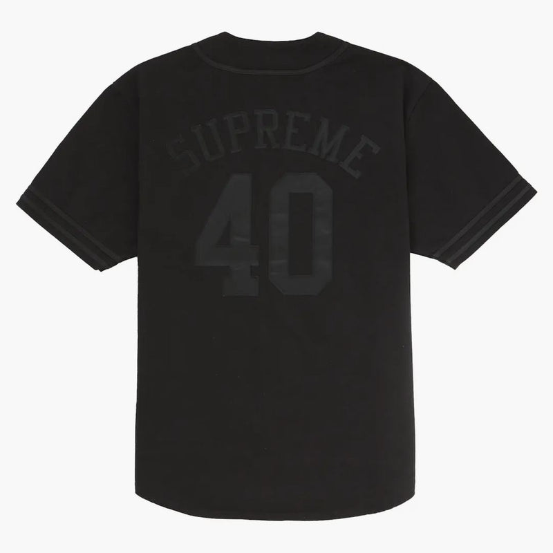 Supreme 40 Acres Twill Baseball Jersey Black