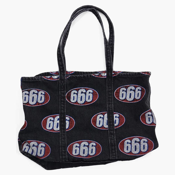 Supreme 666 Denim Tote Black