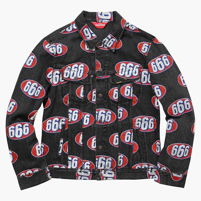 Supreme 666 Denim Trucker Jacket Black