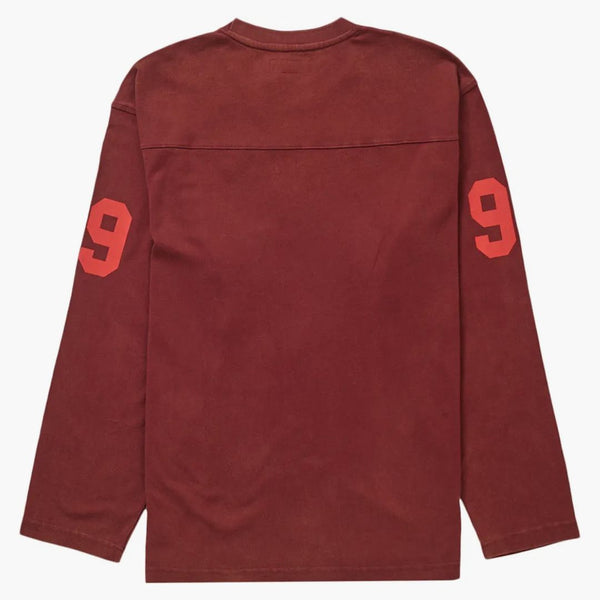 Supreme 99 l/s football top maroon