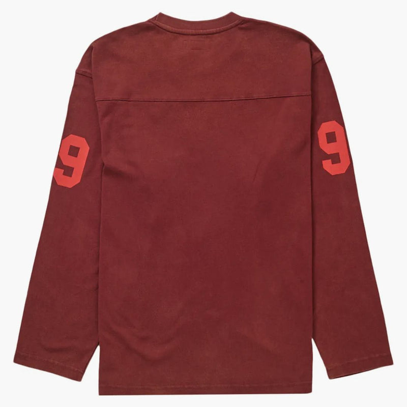 Supreme 99 L/s Football Top Maroon