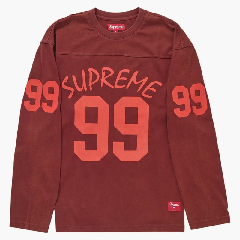 Supreme 99 L/s Football Top Maroon