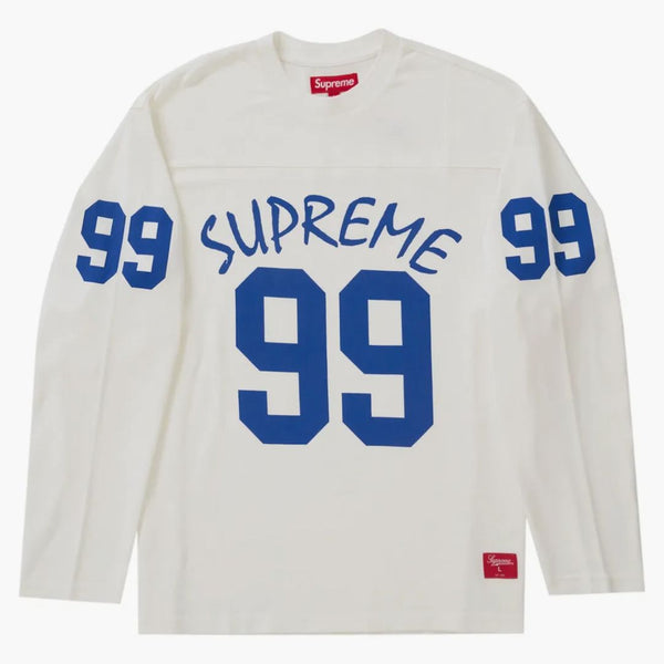 Supreme 99 l/s football top white