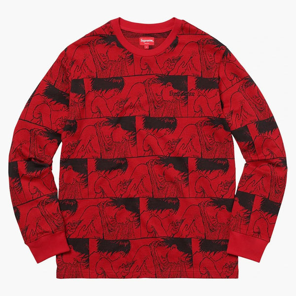 Supreme Akira Syringe Jacquard L/s Top Red