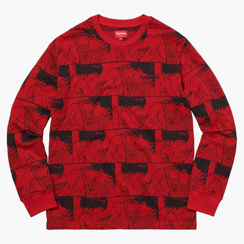 Supreme Akira Syringe Jacquard L/s Top Red