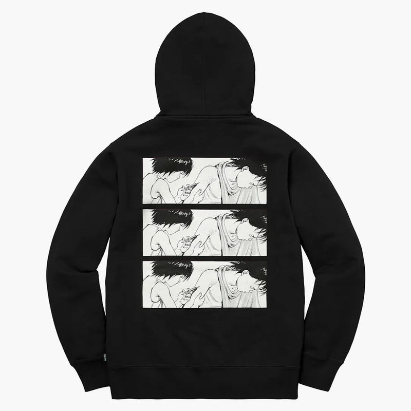 Supreme Akira stříkačka na zip Up mikina černá