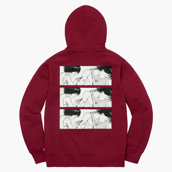 Nejvyšší Akira Sjecka Zip Up mikina kardinál