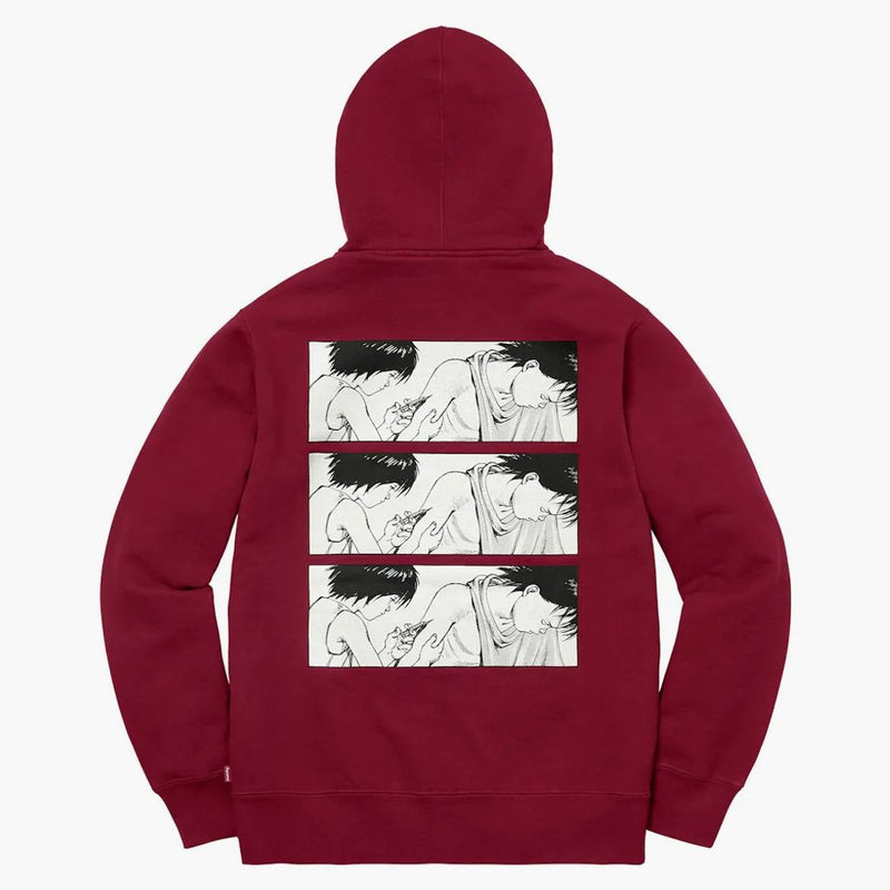 Nejvyšší Akira Sjecka Zip Up mikina kardinál