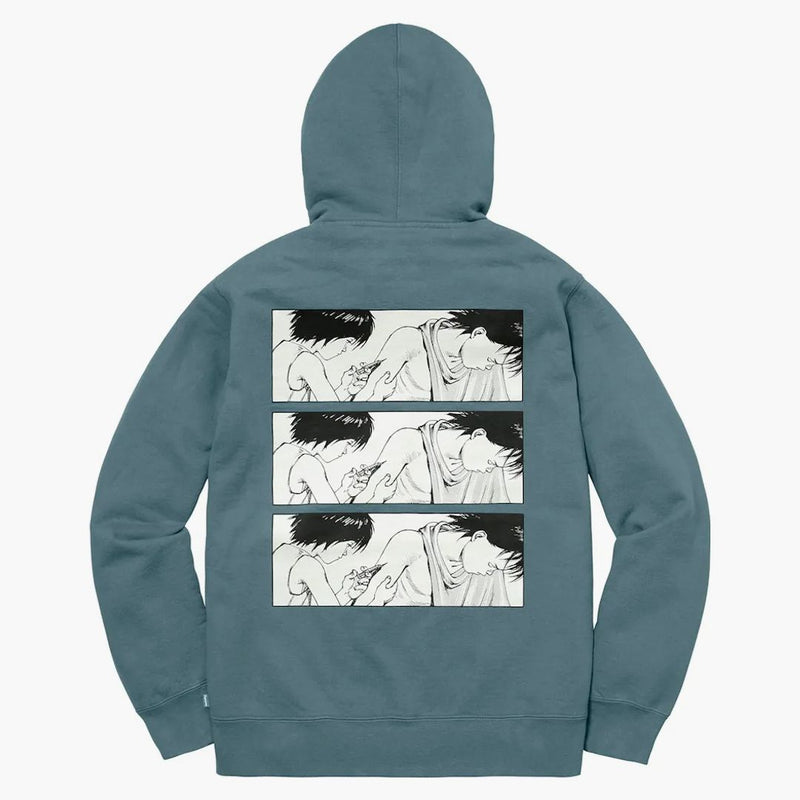 Supreme Akira Syring Zip Up mikina břidlice