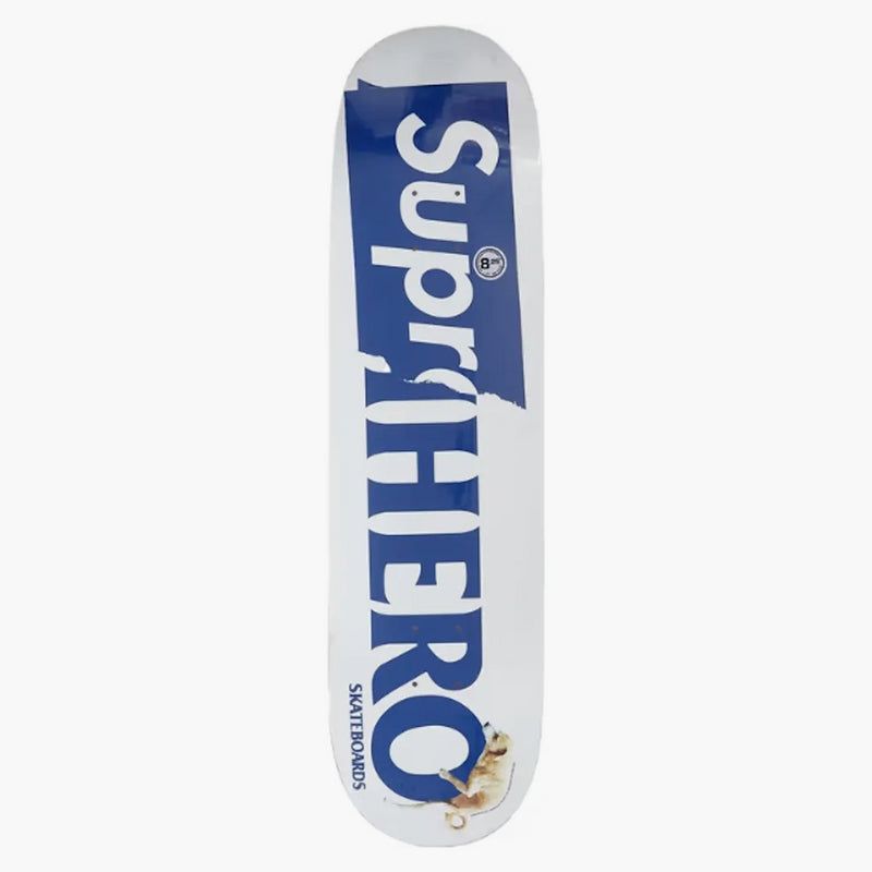 Nejvyšší antihero psí skateboardová paluba bílá