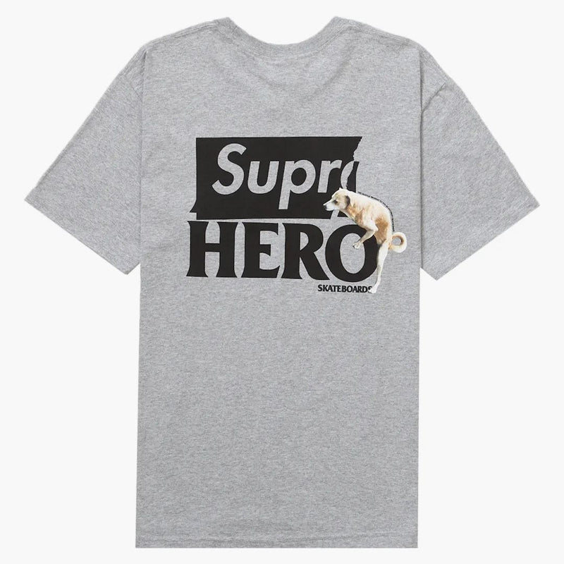 Supreme Antihero Dog Tee Heather Grey