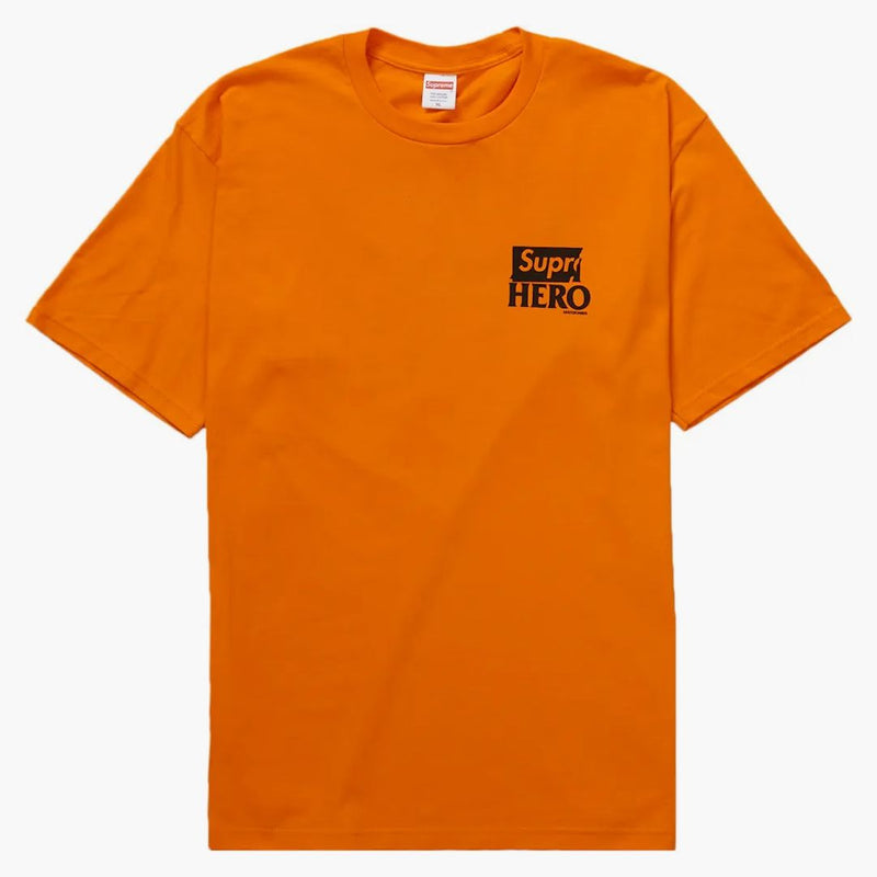 Högsta antihjälte hund tee orange