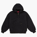 Supreme Aoi Embroidered Hooded Work Jacket Black