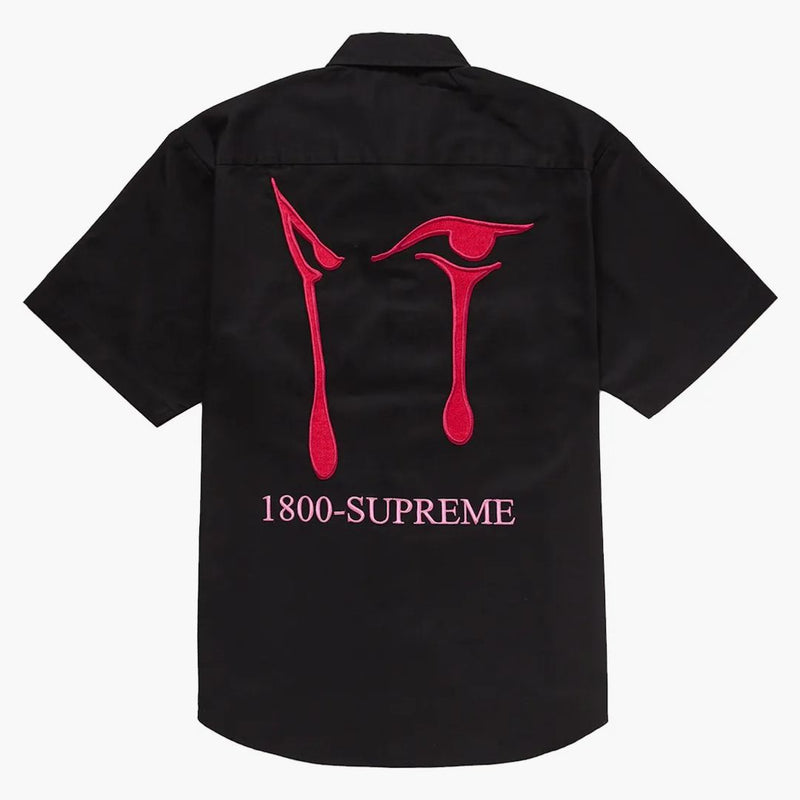 Nejvyšší aoi oči S/S Work Shirt Black