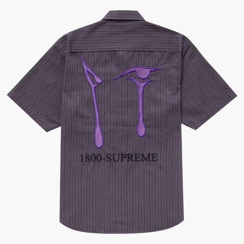 Nejvyšší aoi oči S/S pracovní košile Stripe