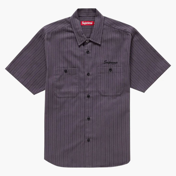 Nejvyšší aoi oči S/S pracovní košile Stripe