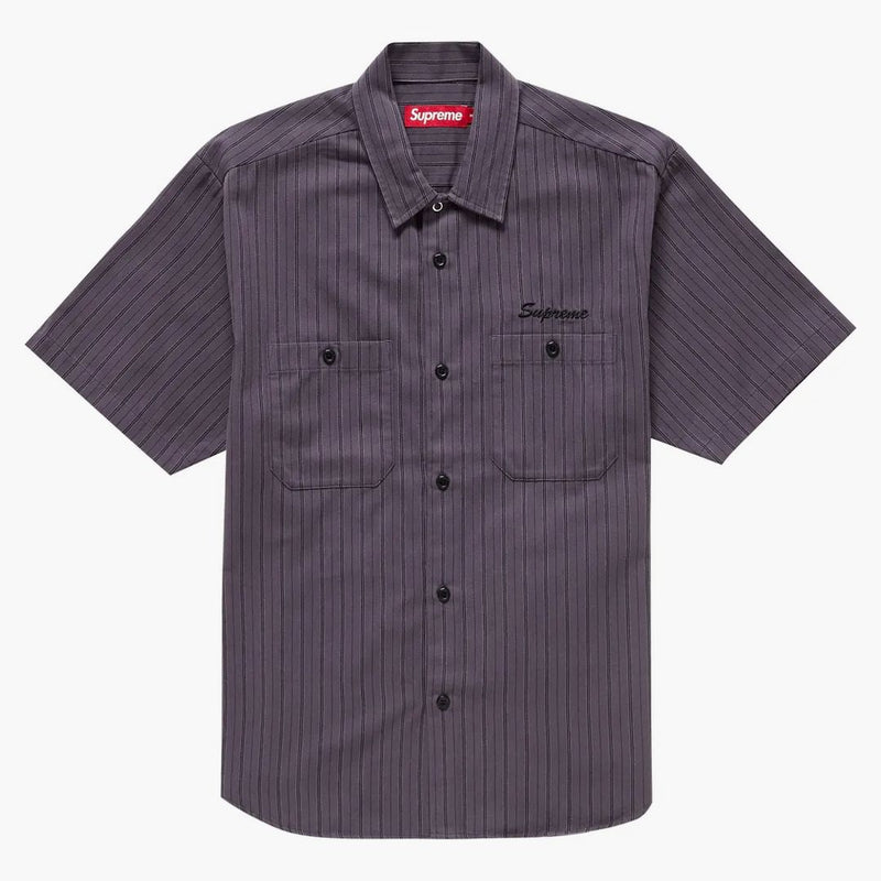 Nejvyšší aoi oči S/S pracovní košile Stripe