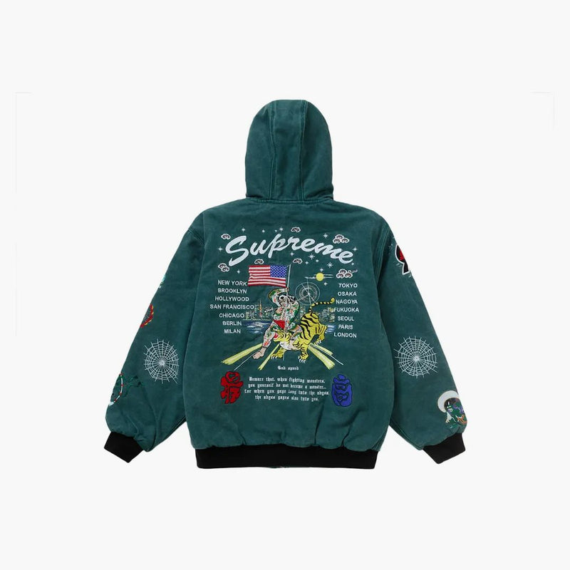 Supreme Aoi Hooded Work Jacket Teal