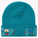 Supreme Aoi Icons Beanie Dark Aqua