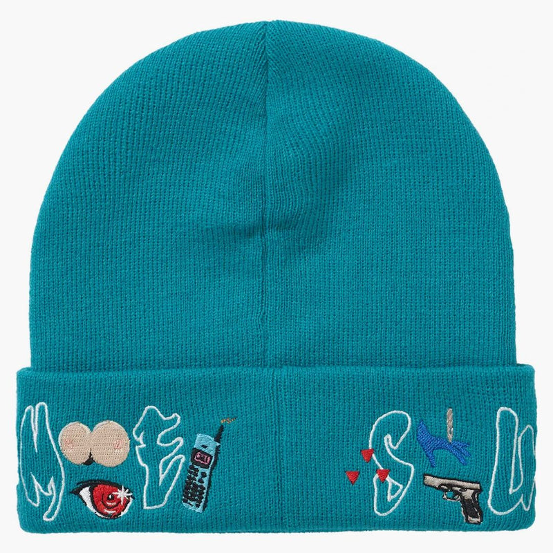 Supreme aoi icons beanie dark aqua