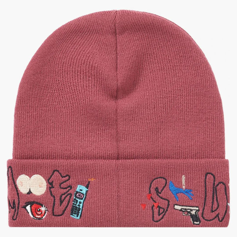 Supreme Aoi Icons Beanie Plum