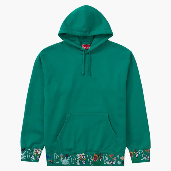 Supreme aoi icons hooded sweatshirt Dark Aqua