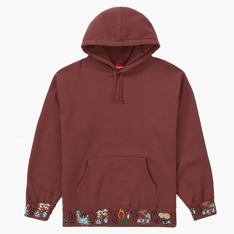 Supreme Aoi Icons Hooded Sweatshirt Plum