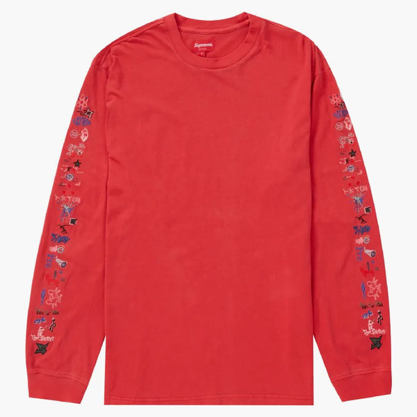 Supreme Aoi Icons L/s Top Washed Red
