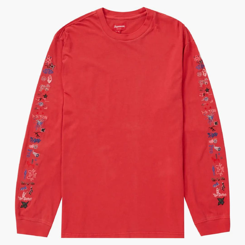 Supreme Aoi Icons L/s Top Washed Red