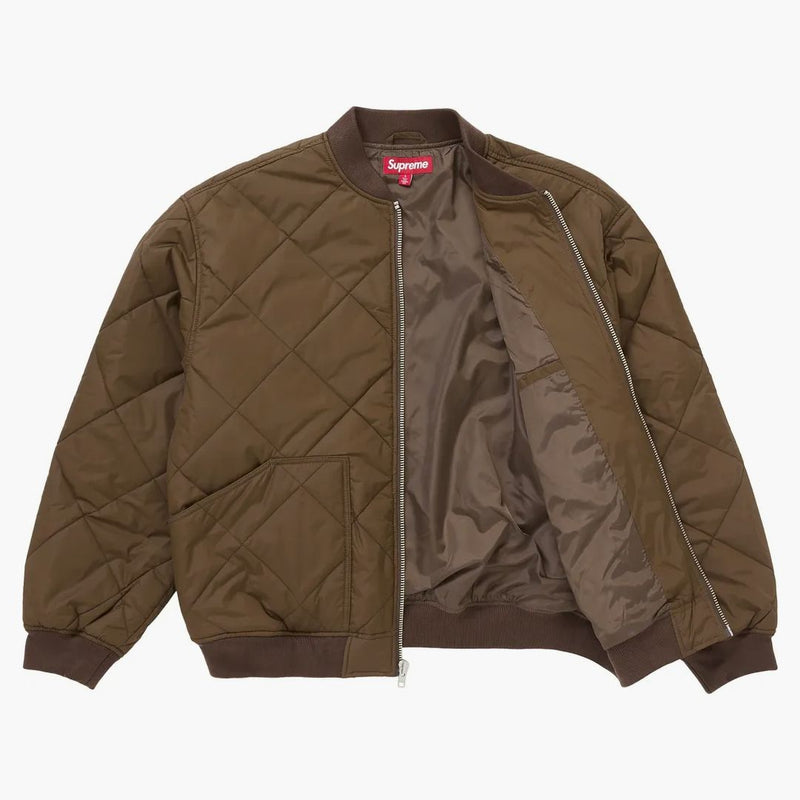 Supreme Aoi quiltad arbetsjacka brun