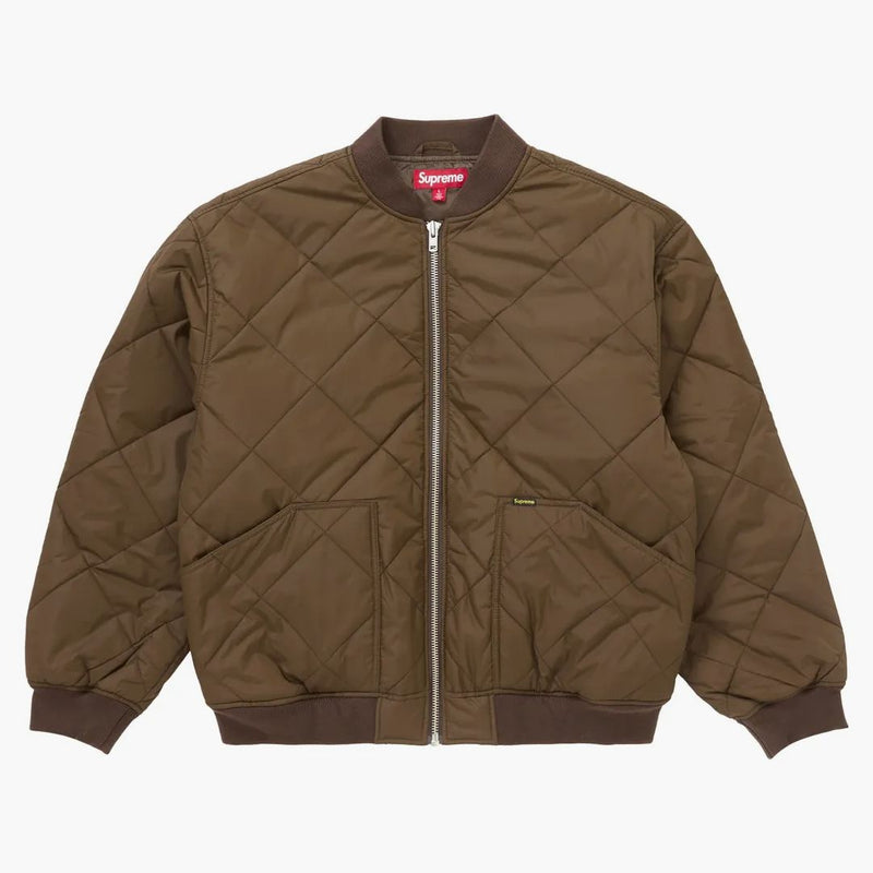 Supreme Aoi quiltad arbetsjacka brun